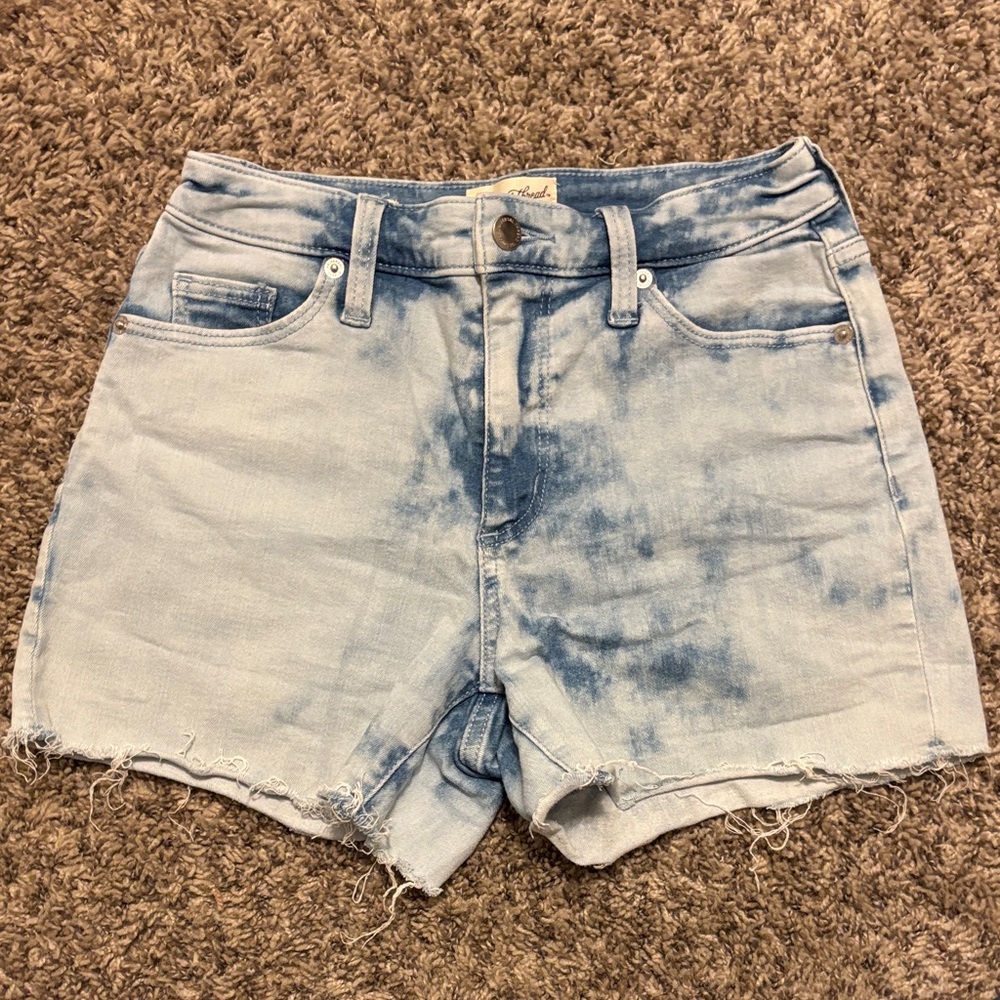 Universal Thread Light Blue Tie-Dye Jean Shorts